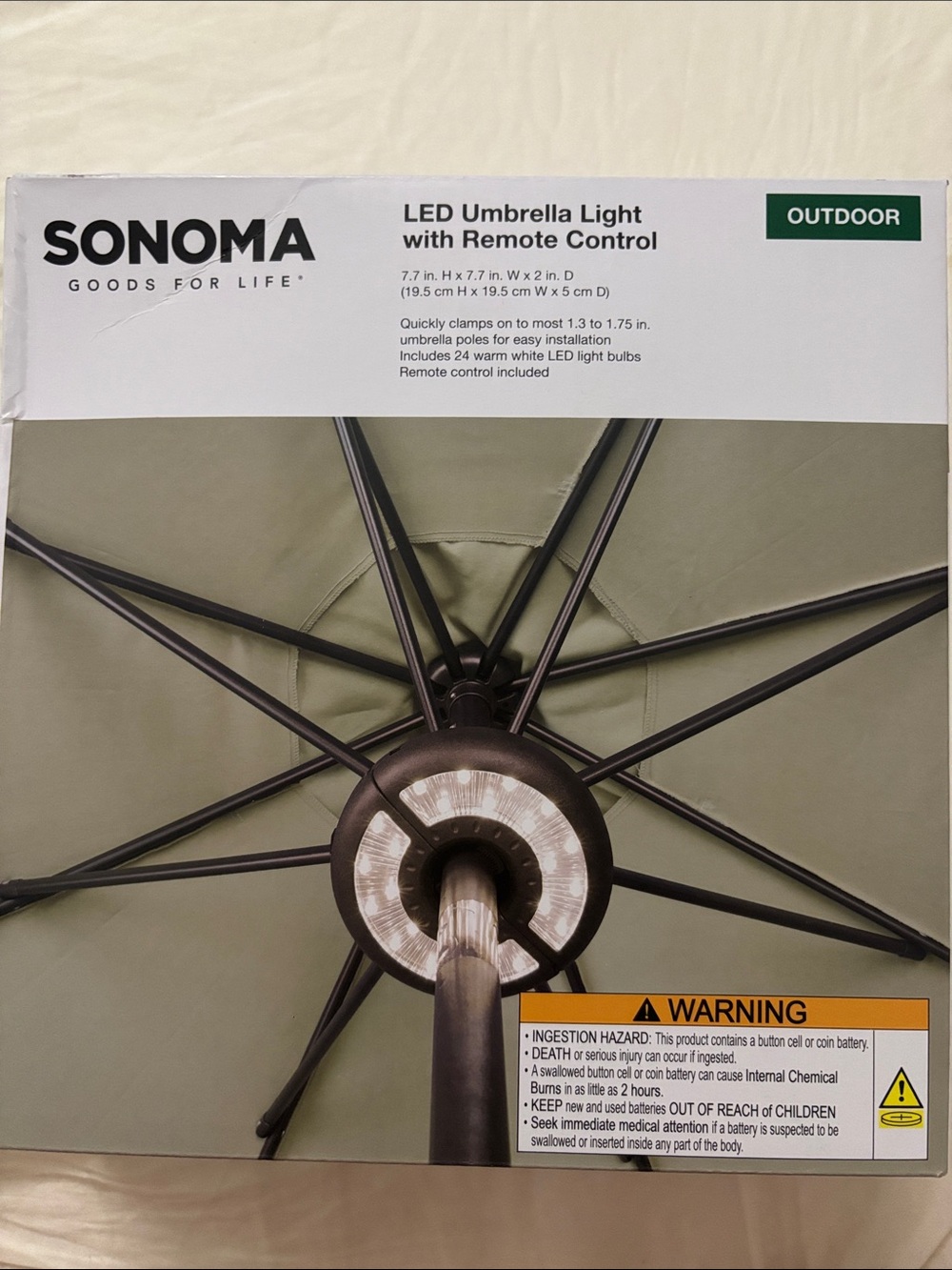 SONOMA Umbrella LED umbrella Light with Remote